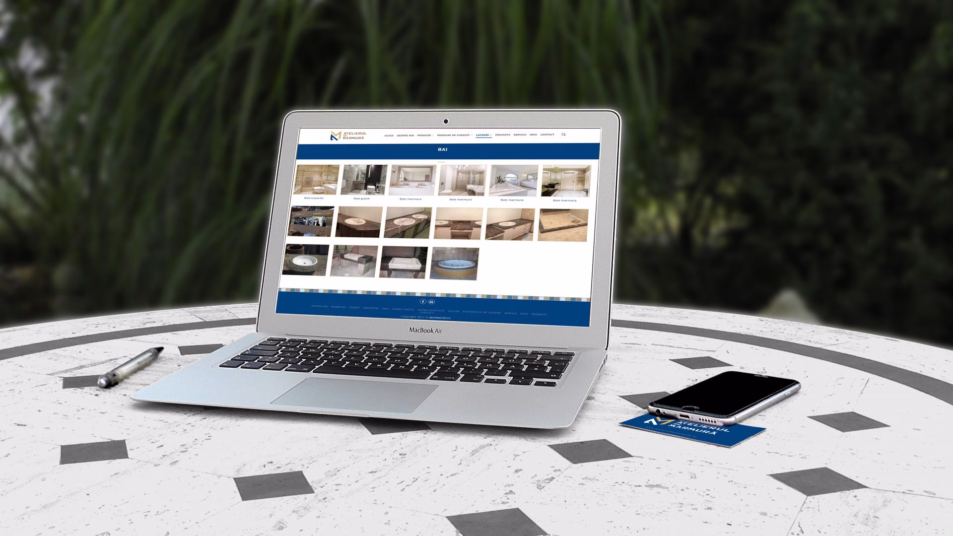 realizare website Atelierul de marmura