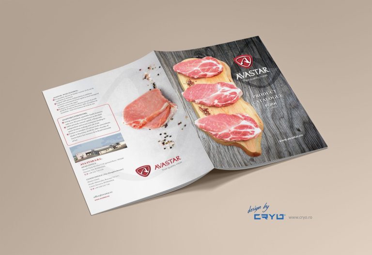 Avastar Meat catalogue design