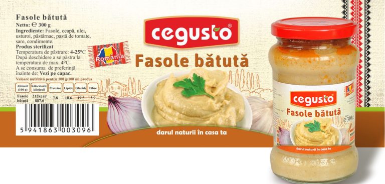 Conservfruct eticheta fasole batuta