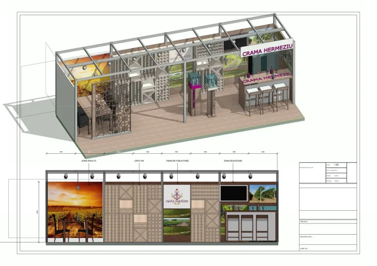 design stand expozitional crama hermeziu